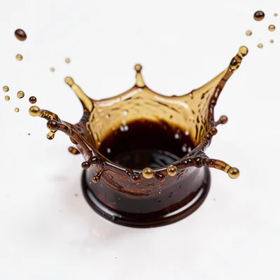 Coffee splash detail
