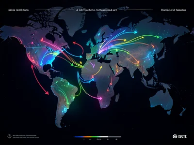 A flow field visualization: arrows showing ocean current directions, colored by 