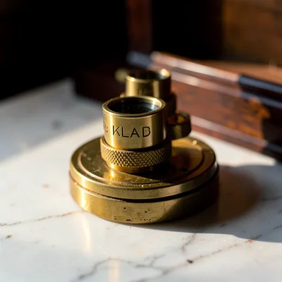 Microscope Objective Turret Brass Detail