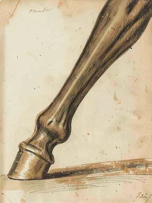Horse leg and hoof study