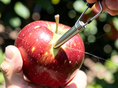 Bullet through apple