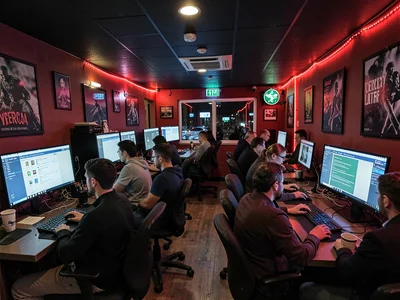 Cybercafe late night