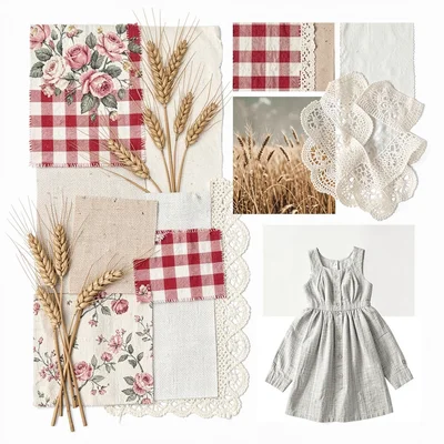 Prairie calico wheat lace