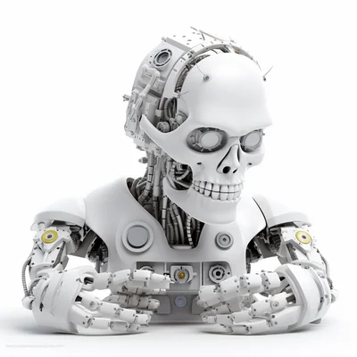 Illustration 3d plastilina create a robot frankenstei