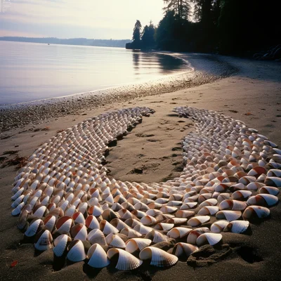 Land Art Photo by Andy Goldsworthy Sound-emitting she