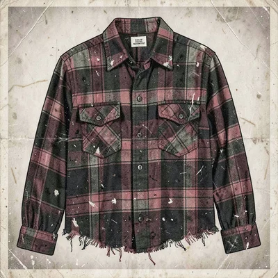 Grunge nineties flannel texture