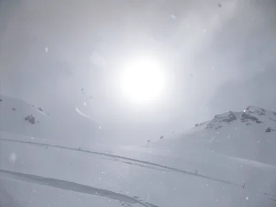 Sun location visible as brighter white area