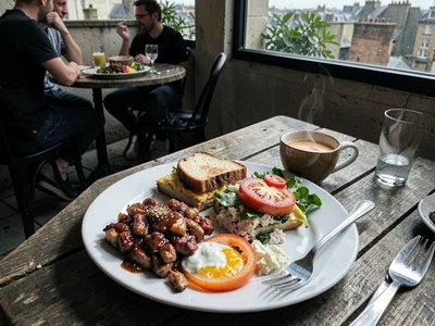 Terrace lunch harsh