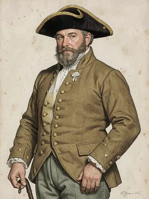 Georgian riding habit tricorn