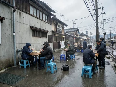 Workers lunch spot near station