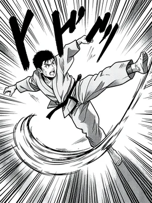 Spinning martial arts kick