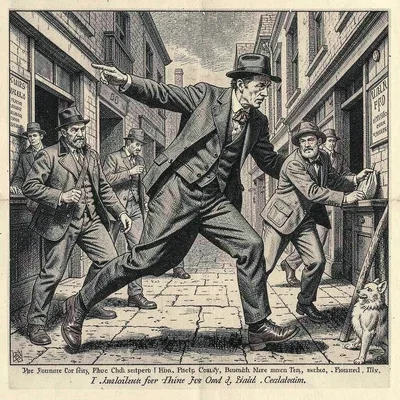 A disgraced man fleeing creditors