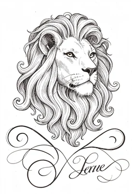 Lion mane curls flourished