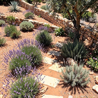 Lavender Border Overhead