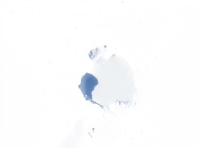 Blue shadow as only color visible