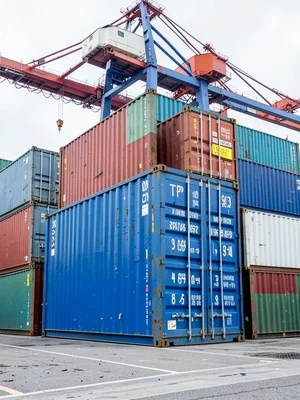 Cobalt Container Face Stenciled Codes