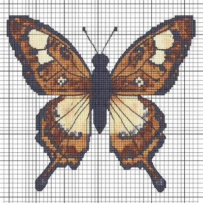 Cross-stitch butterfly