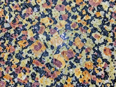 Mica flakes catching light as sparkle