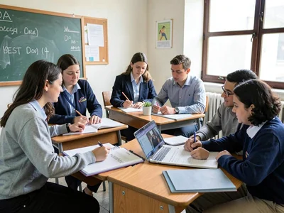 Teachers in classroom moment