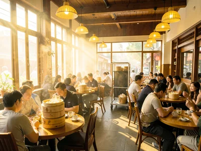 Golden Morning in the Full Teahouse