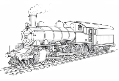 Steam locomotive cutaway technical