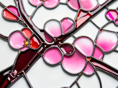 Cloisonne cherry blossoms
