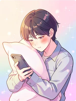 Blushing while texting