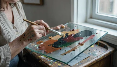 Oil painting, portrait, realistic but painterly, visible brushstrokes on linen, 