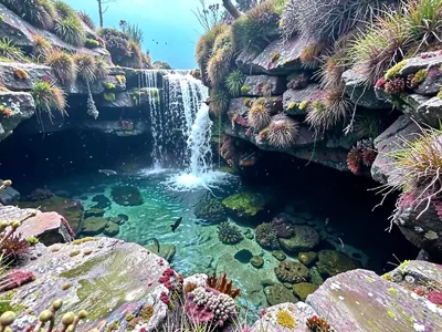Pool cascade connecting multiple levels