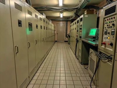 Machine Room Cabinet Row Perspective
