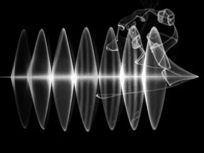 Sound vibration visible as standing wave in air