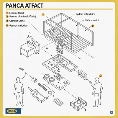 Exploded view of a panic attack with component parts labeled