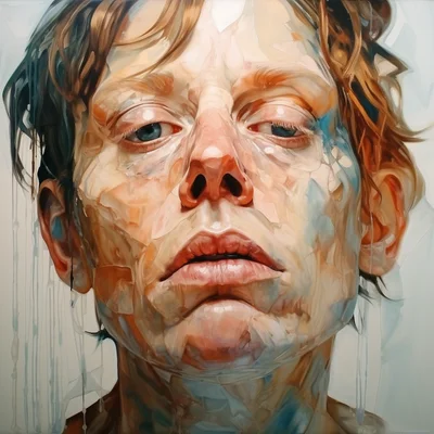 Painting portrait by Jenny Saville. harry poter