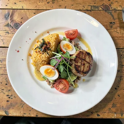 Food plate overhead