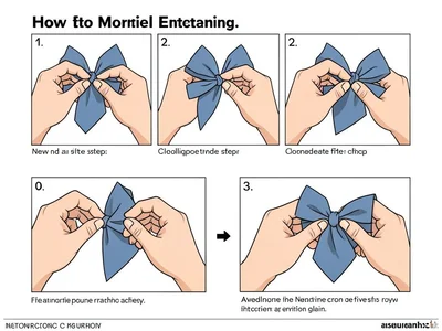 Bow tie tying instructions