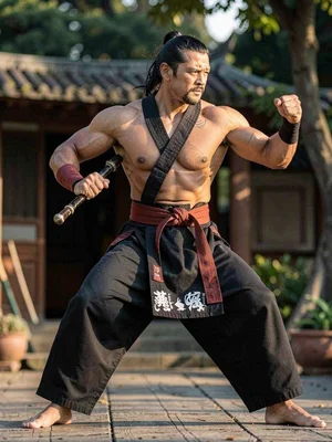 Martial artist kata