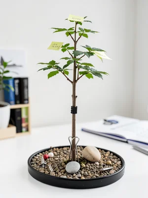 Bunjin Pen Cap — Literati Style Office Bonsai
