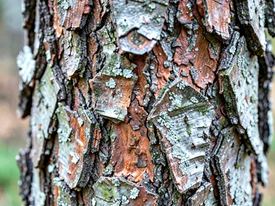 Scots pine plate bark pattern
