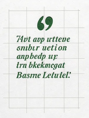 A quote block — three lines of italic text in 14pt Baskerville with a large open