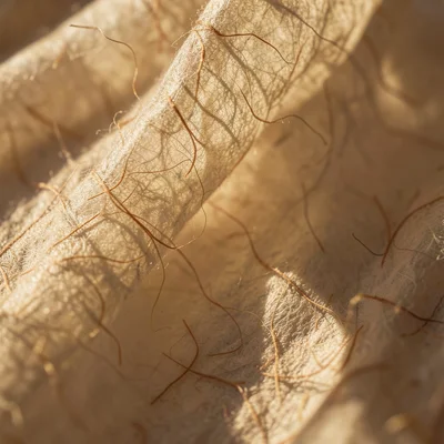 Japanese washi paper with visible fibers, translucent, backlit