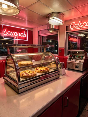 Rotating Pie Display Case