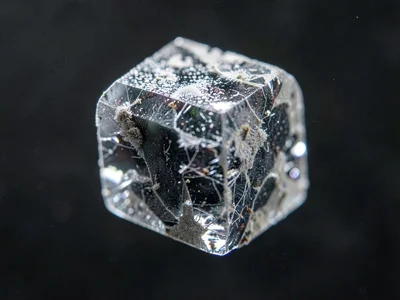 Iron sulfide pyrite with cubic habit