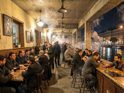 Kafana interior on Skadarlija