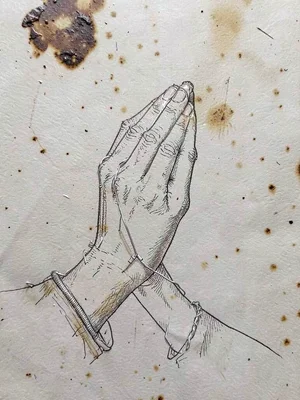 Praying hands study