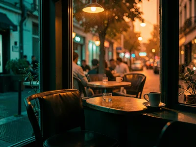 Coffee shop window seat