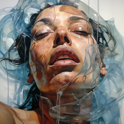 Painting portrait by Jenny Saville. beyonce