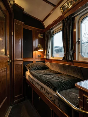 Orient Express Sleeping Berth Velvet Curtain