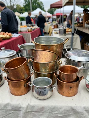 Nested Copper Pot Collection
