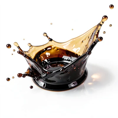 Coffee splash detail