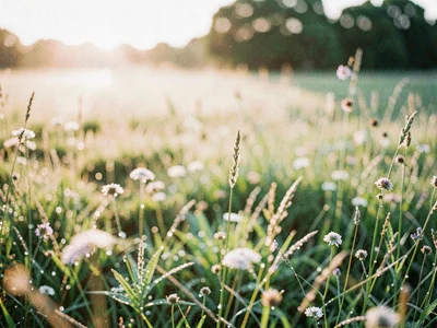 Morning meadow soft with dew